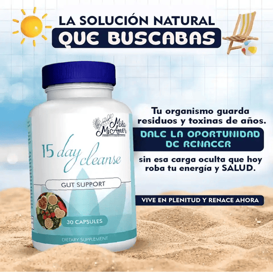 🧼 15 Day Cleanse – Limpia, Depura y  Revitalisa tu Sistema Digestivo